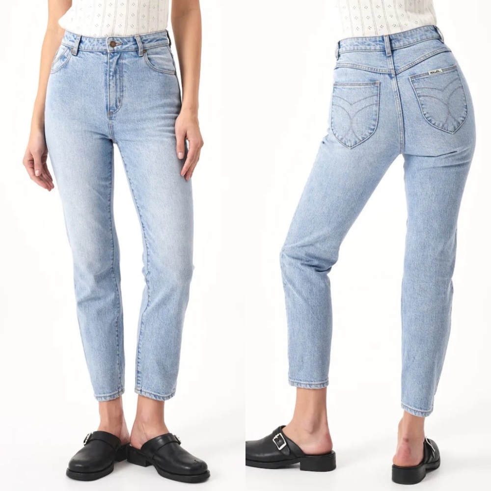 Rolla's Dusters High Rise Slim Jeans in Old Stone Wash women's